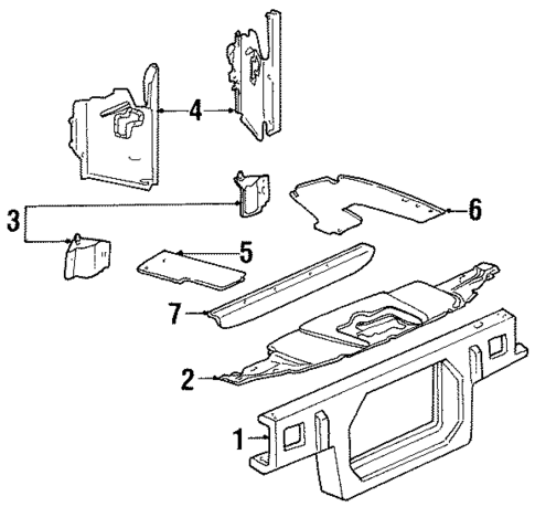 Radiator Support for 1998 Lincoln Town Car #0