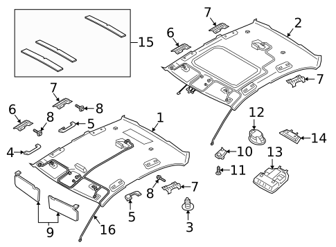 Interior Trim - Roof for 2021 Genesis G70 #0