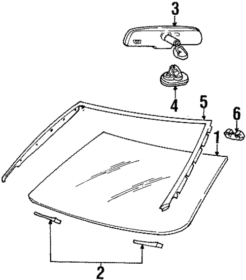 Reveal Moldings for 1996 Lincoln Mark VIII #0