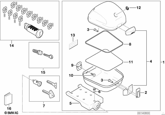52532325201 - Luggage &amp; Storage: Badge for BMW-Motorrad Image