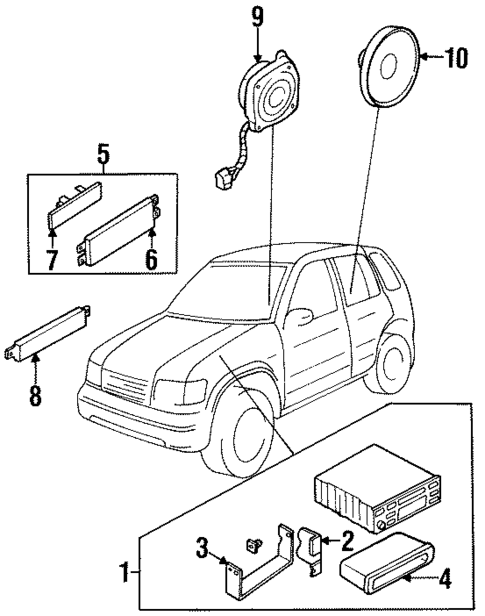 Sound System for 1996 Kia Sportage #0