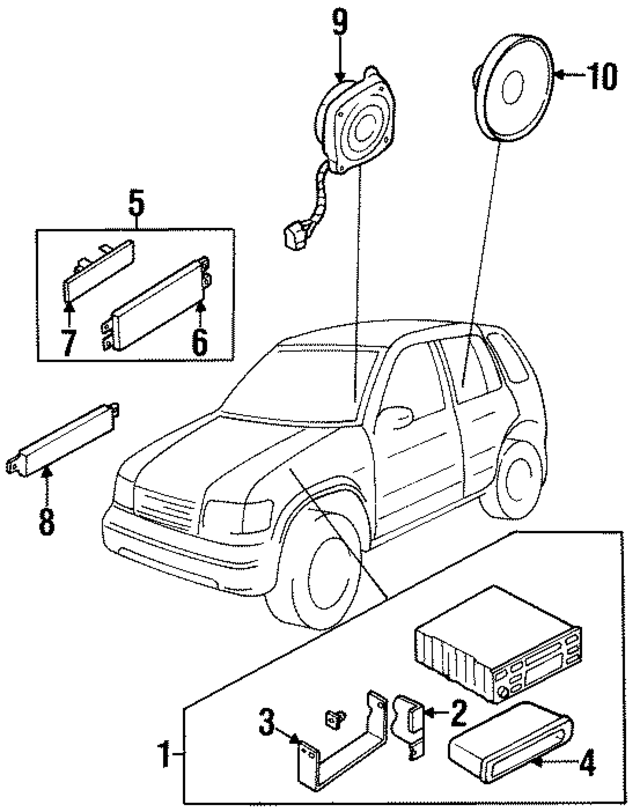 K24A668H3 - : Radio Cover Plate for Kia Image