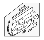94211AE26BAC - Body: Door Trim Panel for Subaru Image