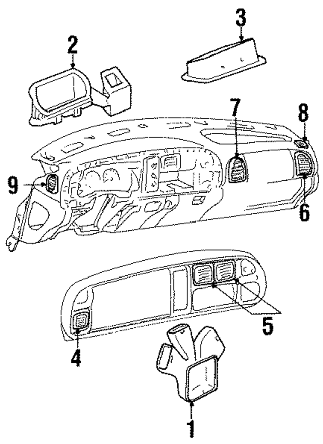 55115857AC - Body: Duct for Mopar Image