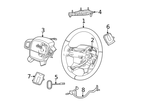 Steering Wheel for 2011 Jeep Grand Cherokee #0