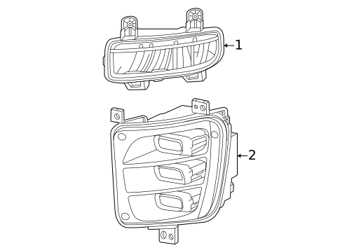 Fog Lamps for 2025 Ram 1500 #0