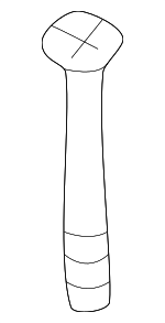 51117070198 - Body: Absorber Mount Bolt for BMW: 318i, 318is, 318ti, 323Ci, 323i, 323is, 325Ci, 325i, 325is, 325xi, 328Ci, 328i, 328is, 330Ci, 330i, 330xi, M3, Z3 Image