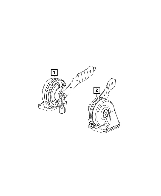68421142AA - Electrical: Horn And Bracket for Mopar Image