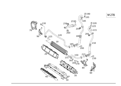 Oil Cooler for 2015 Mercedes-Benz E550 #0