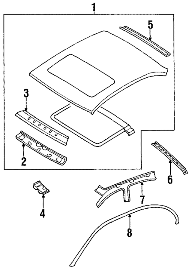 7630440U10 - : Roof Rail for Nissan: Maxima Image