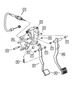 4593128 - Clutch: Clutch Pedal Shaft for Mopar Image