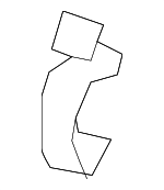 17217P2J300 - Engine: Air Cleaner Body Retainer for Honda: Accord, Civic, Civic del Sol, Clarity, CR-V, CR-Z, Crosstour, Element, Fit, HR-V, Insight, Odyssey, S2000 Image