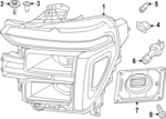 RL3Z13008W - : Headlamp Assembly for Ford: F-150 Image