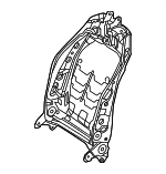 910171528 - Body: Seat Back Frame for Mercedes-Benz Image