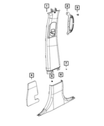 6EM32DX9AA - Interior Trim: Grab Handle, Right for Mopar Image