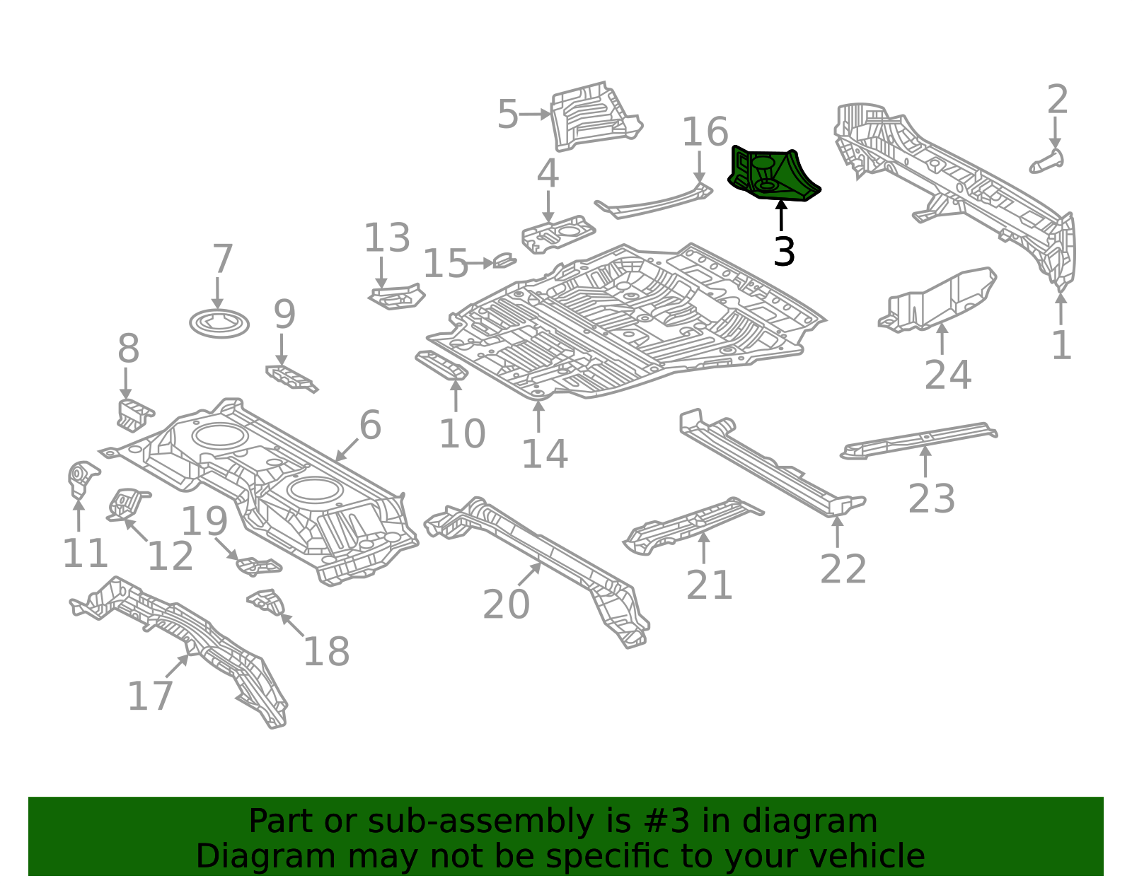 58384-60140 - 2022-2024 Lexus LX600 - Gusset | My L Parts