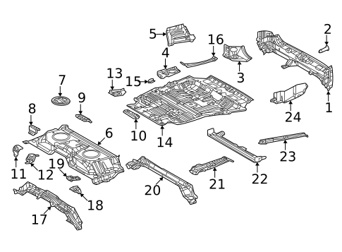 Rear Body for 2023 Lexus LX600 #0