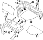 MB801523 - : Speaker Grille Clip for Mitsubishi: Mirage Image