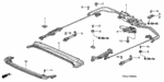 70544S1AE01 - Interior/Bumper: SCREW, TRUSS (5X10) for Honda Image