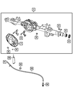 68170795AC - Rear Axle; Corporate 235 MM; Differential and Drive Line: Rear Axle Housing for Ram: 1500, 1500 Classic Image