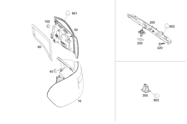 2479064400 - Electrical System: Rear Lamp Combination for Mercedes-Benz: GLB250, GLB35 AMG Image image