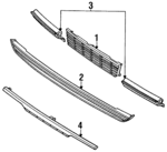 5310132080 - Body: Upper Grille for Toyota: Camry Image