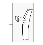 7634080J306GS - Body: Pillar Trim for Suzuki Image