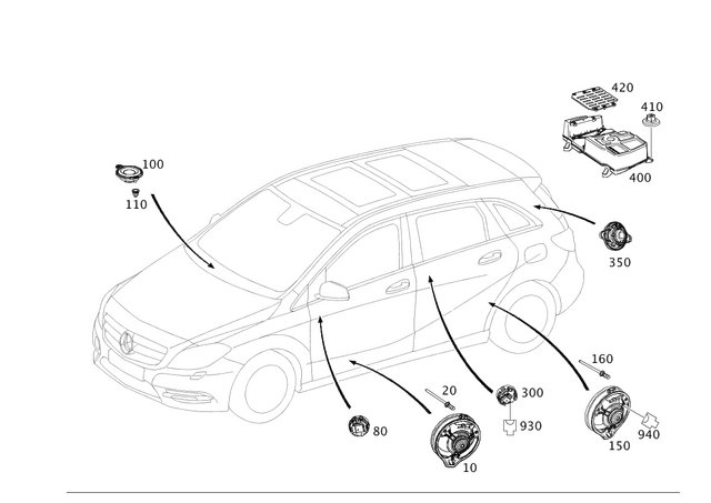 2469061500 - Electrical System: Speaker for Mercedes-Benz Image image