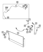6106271AA - : A/C Line Seal for Fiat: 500E, 500L, 500X | Jeep: Renegade Image