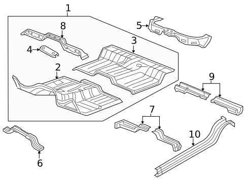 Floor - Cab for 2014 Ram 1500 #1
