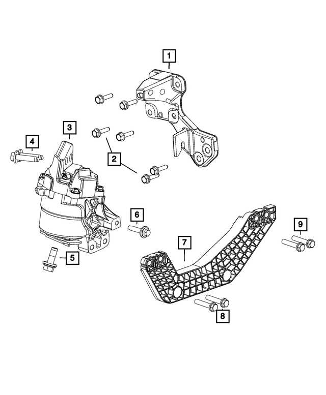 6513427AA - Engine: Hex Flange Head Bolt for Mopar Image
