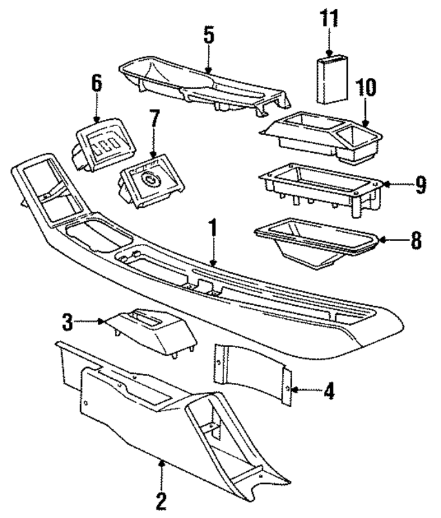 964552539001DB - Body: Park Brake Cover for Porsche Image