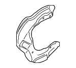 34106871337 - Brakes: Brake Dust Shield for BMW Image