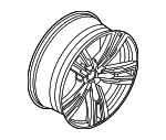 36115A19DF0 - Suspension: Wheel, Alloy for BMW: 740i, 750e xDrive, 760i xDrive, i7 Image