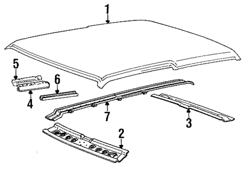 Roof & Components for 1986 Dodge Colt #0