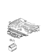 52128784AA - Labels: Master Cylinder Reservoir Label for Chrysler: 300, PT Cruiser | Dodge: Caliber, Challenger, Charger, Magnum, Neon, Nitro, Ram 1500, Ram 2500, Ram 3500 | Jeep: Compass, Liberty, Patriot Image
