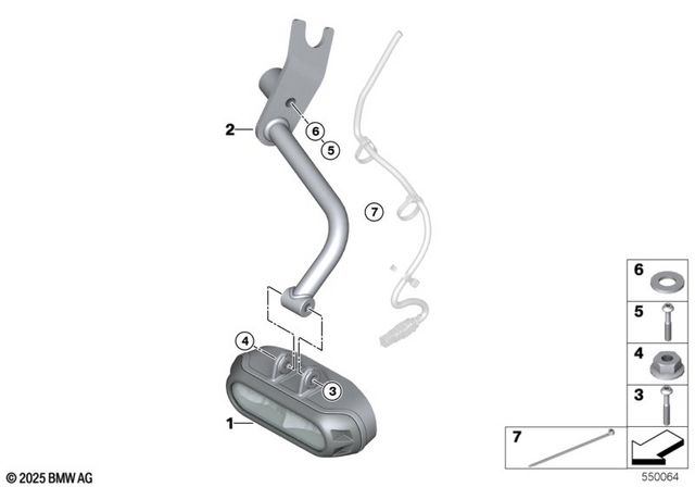 63179898785 - : Led Auxiliary Headlight for BMW-Motorrad Image