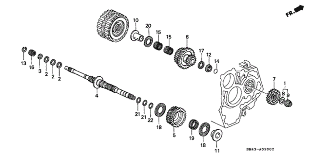 AT Mainshaft for 1993 Honda Accord #0