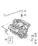 53032617AF - Engine 4.7L Eight Cylinder [EVA]: Crankcase Vent To Intake Manifold Tube for Mopar Image