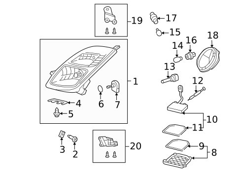 Bulbs - Chassis for 2005 Toyota Prius #3