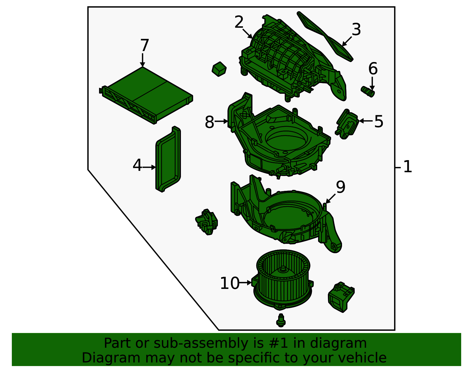 Diagram ダイアグラム ラビットファー ラクーンファー ダウンベスト 36 KR9P-61-140A - 2024 Mazda CX-90 - Blower Assembly | Mazda Parts Factor