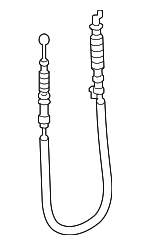 8W0837099A - Body: Release Cable for Audi Image