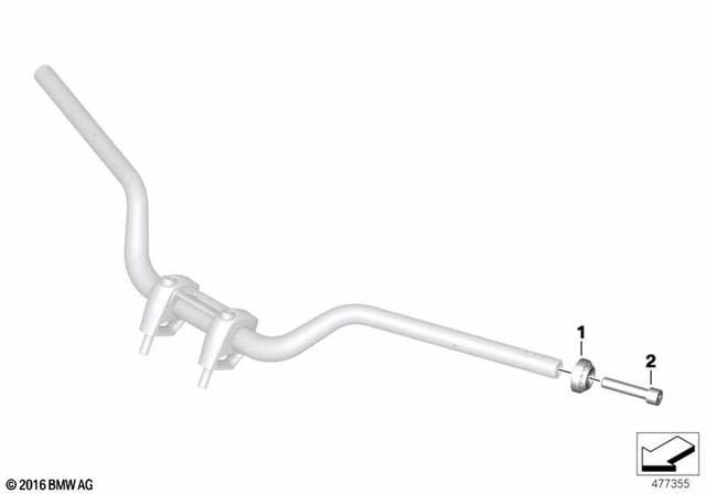 32718543341 - Steering: Covering Cap -  for BMW-Motorrad Image