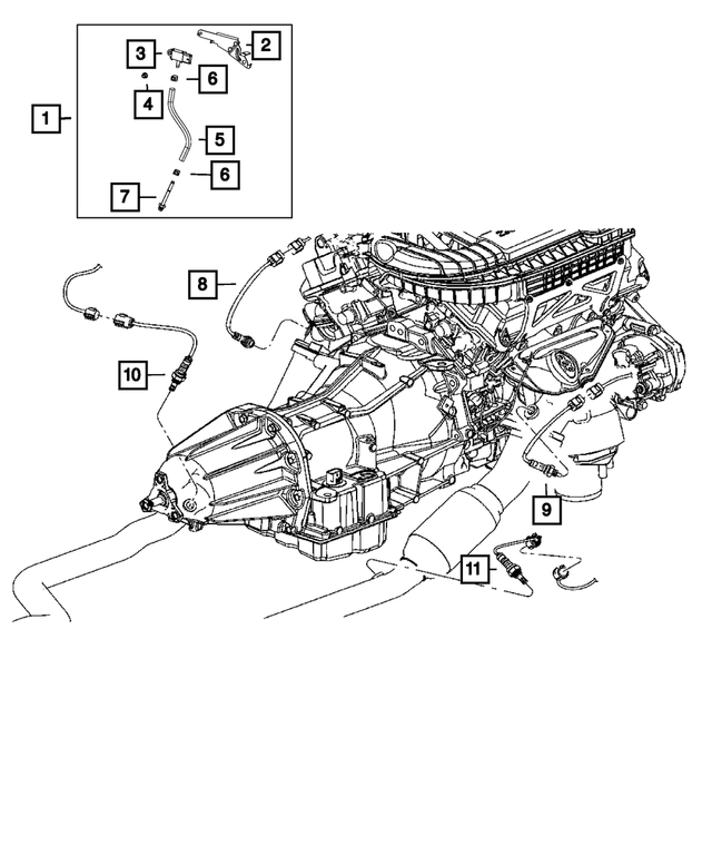 « 5035218AB –  : Pression Différentielle D'échappement Capteur pour Mopar Image »