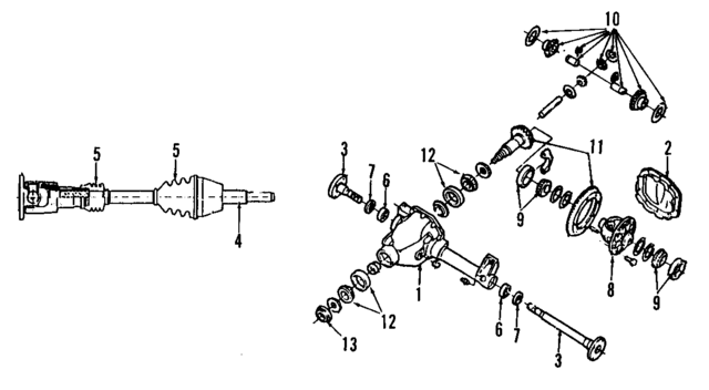 FO9Z3010A - Front Drive Axle: Axle Housing for Ford: Aerostar Image
