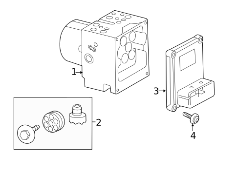 ABS Components for 2012 Cadillac CTS #1