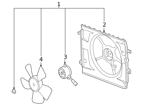 Cooling Fan for 2008 Pontiac Solstice #0