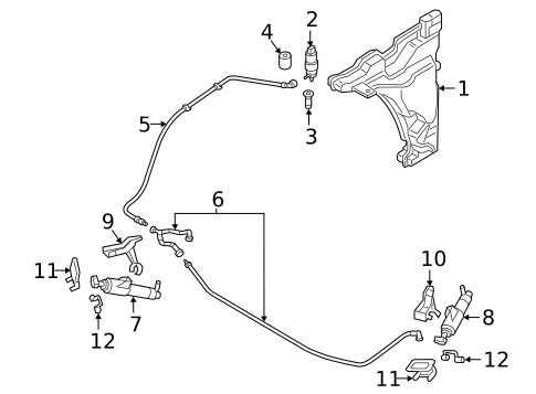 Washer Components for 2025 Audi S5 Sportback #0