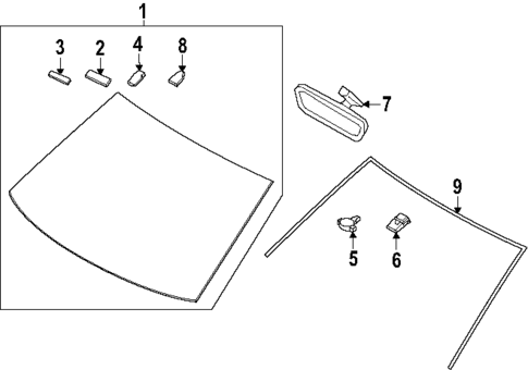 Reveal Moldings for 2025 Kia K4 #0