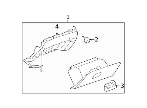 Glove Box for 2008 Chevrolet Malibu #0